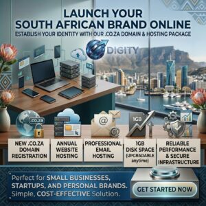 .co.za Domain & Annual Web Hosting (1GB)