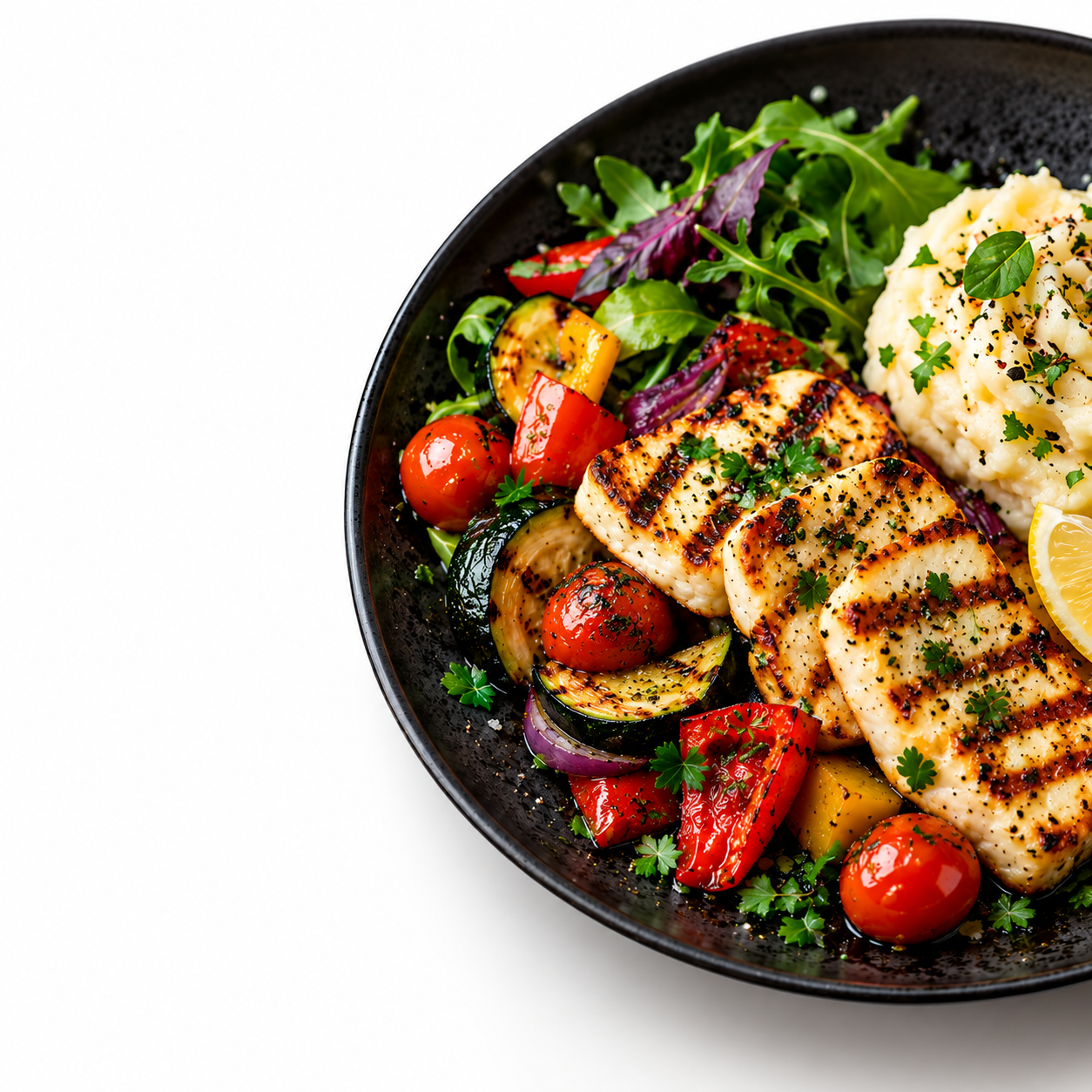 Beautiful restaurant meal